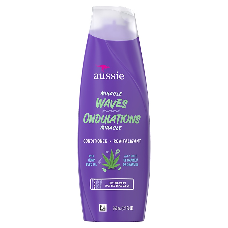 Aussie Miracle Waves Anti-Frizz Hemp Conditioner