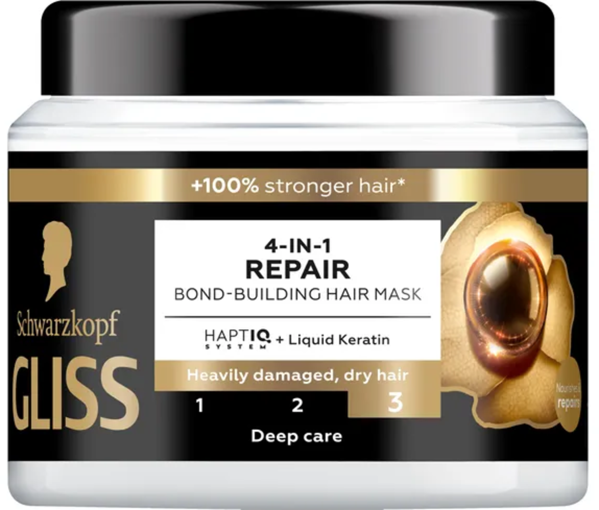 Schwarzkopf Gliss 4-in-1 Repair Bond-Building Hair Mask / Total Repair