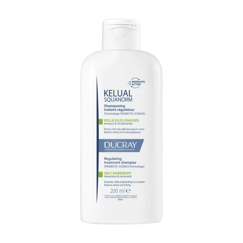 Ducray Kelual Squanorm Regulating Treatment Shampoo - Oily Dandruff